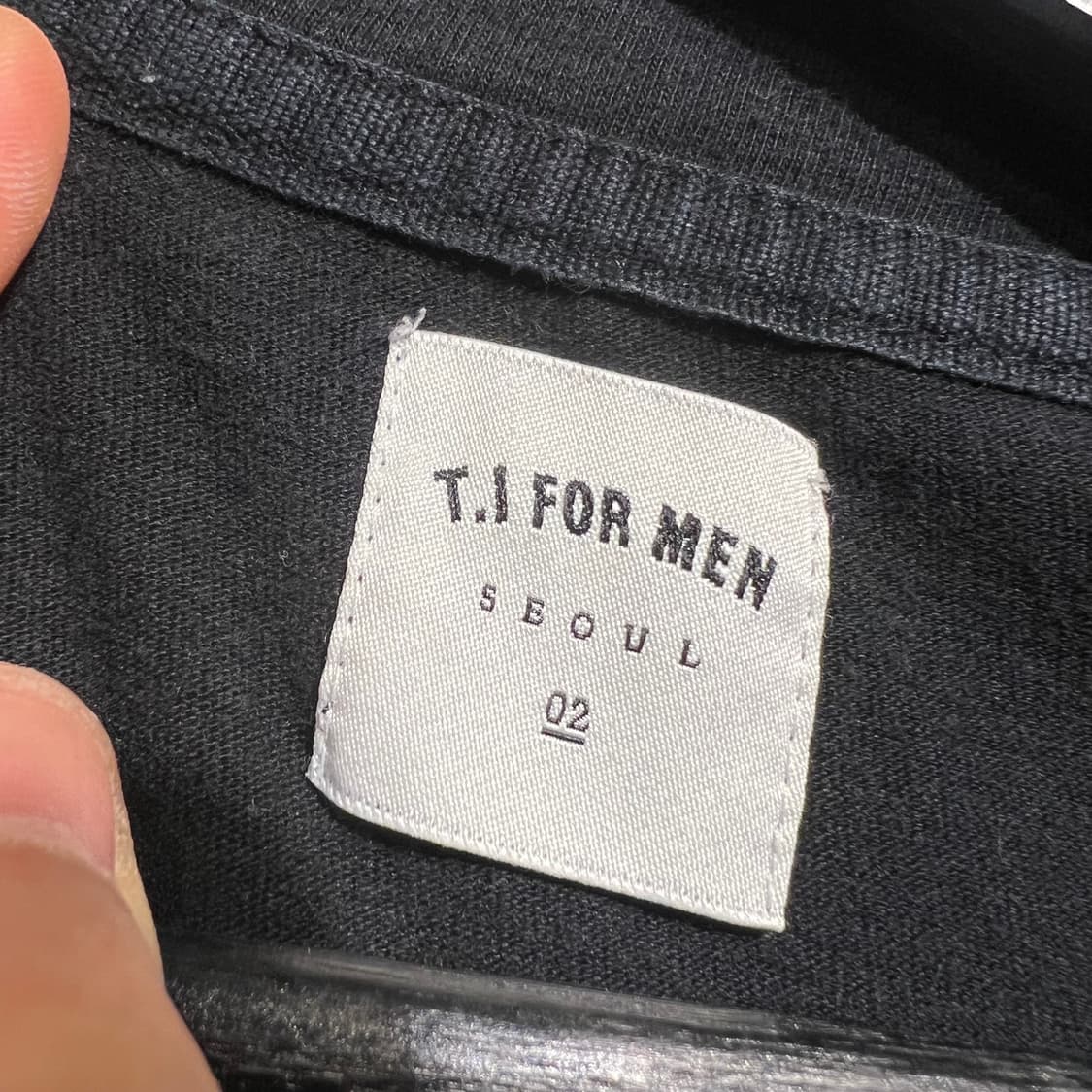 T.I FOR MEN 블랙 레드 멀티컬러 그래픽 슬리브리스 민소매 나시 상품이미지4