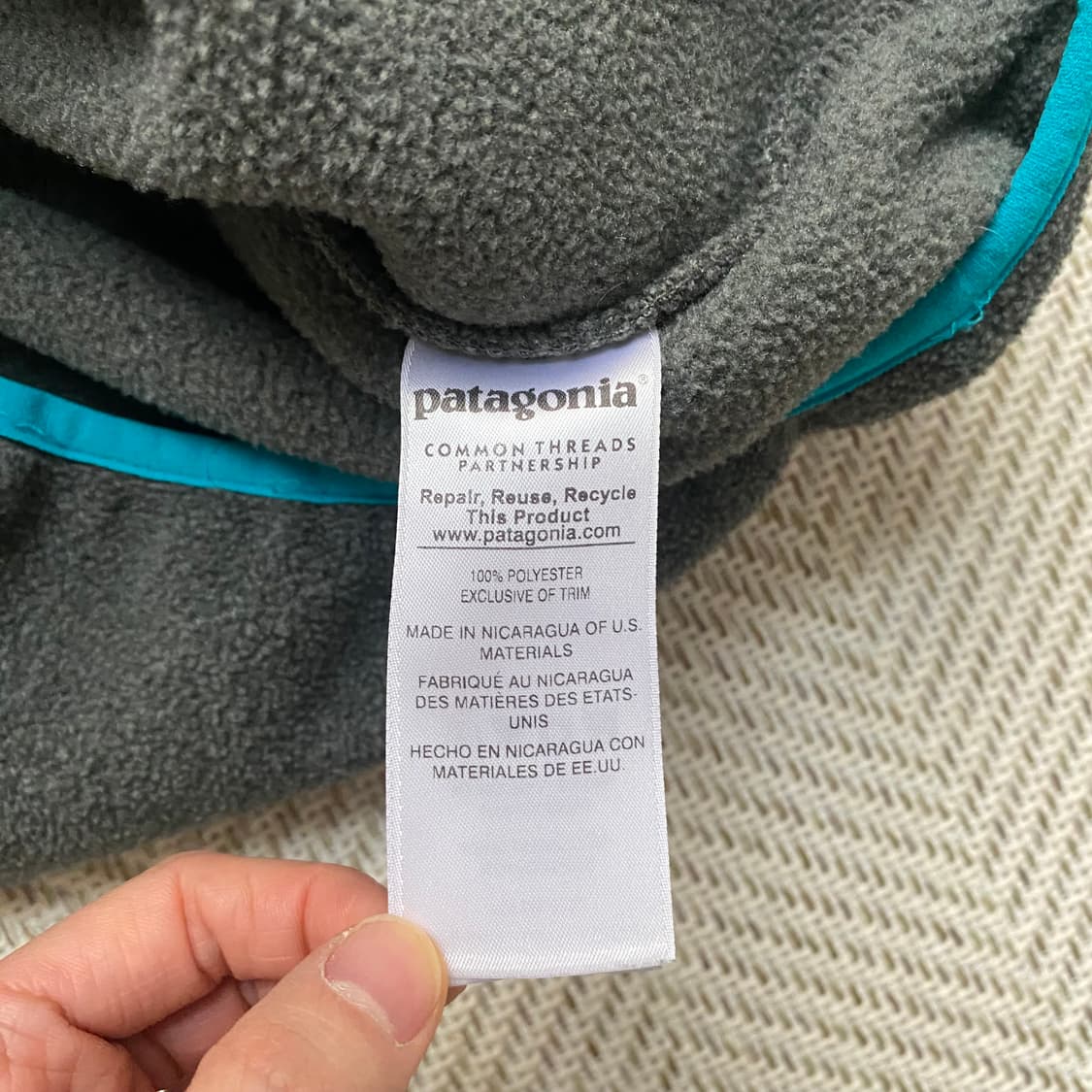 파타고니아 신칠라 풀오버 니켈민트 색상  상품이미지9