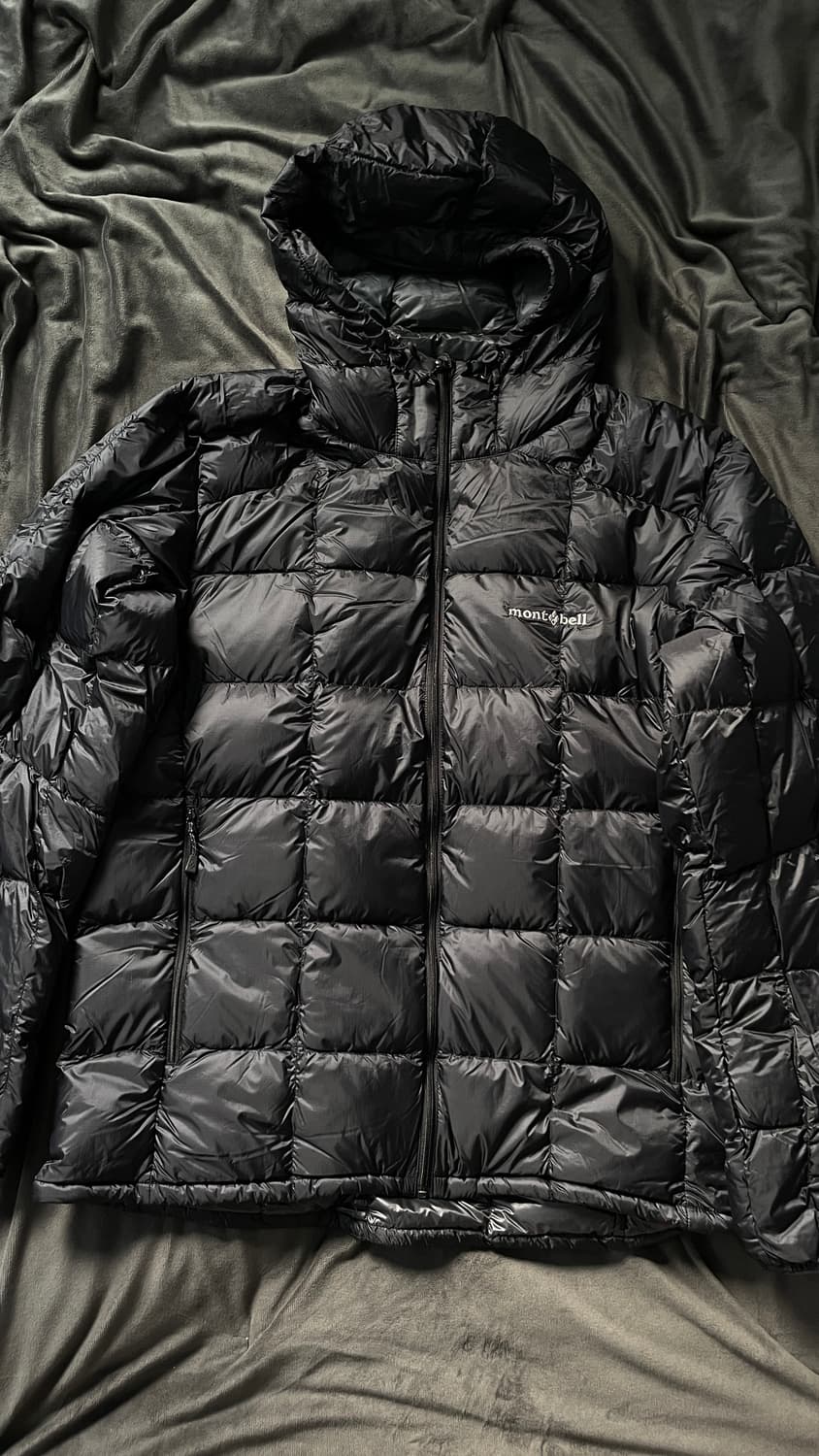 택포함 새상품 몽벨 슈페리어 다운 후드 블랙 XL 상품이미지2