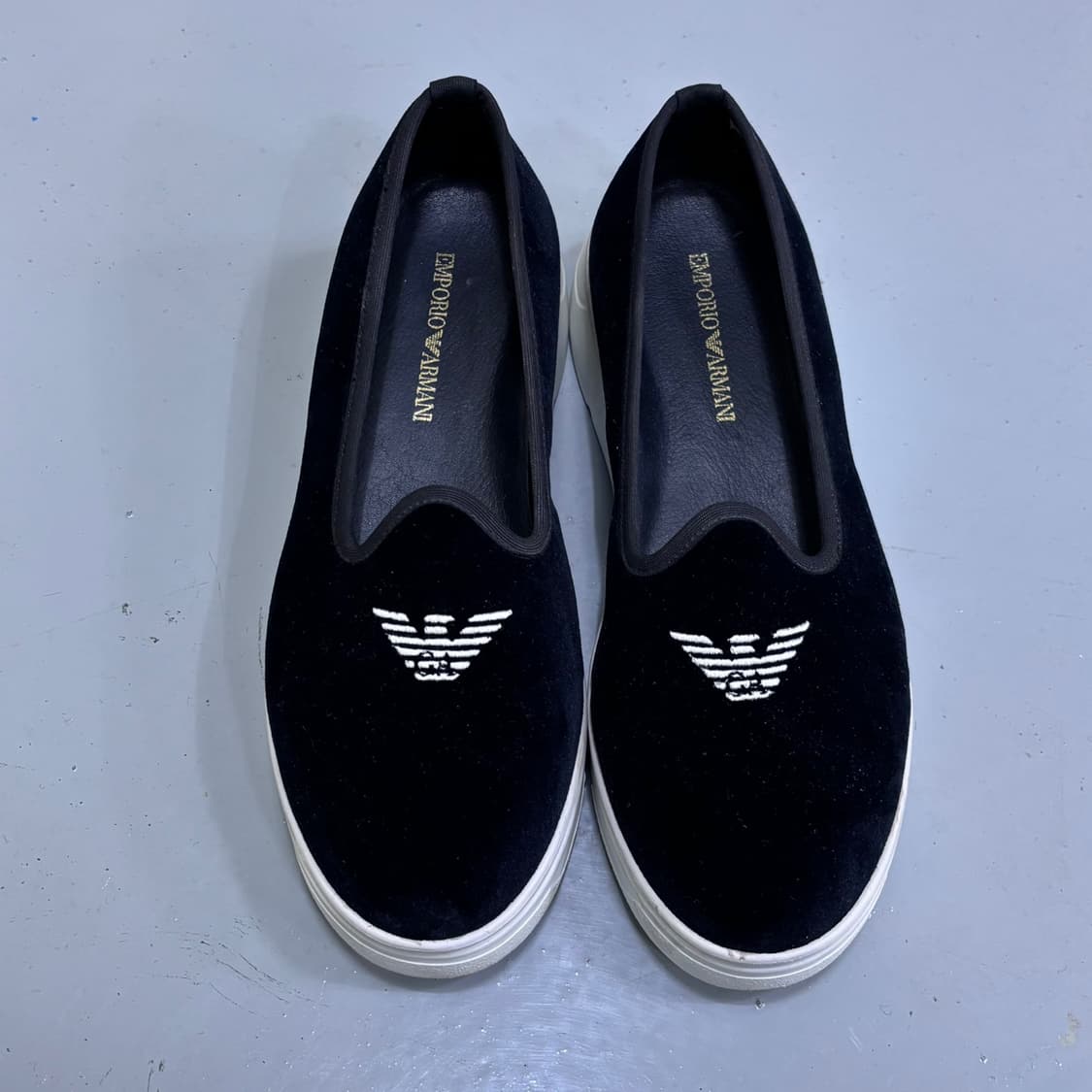 240 엠포리오아르마니 벨벳 스니커즈 0406E 상품이미지3