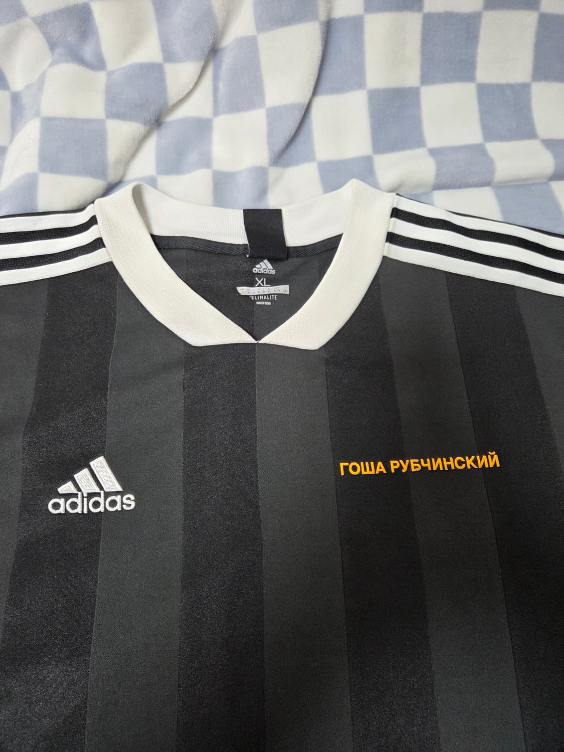 아디다스 GOSHA 고샤 루브친스키 콜라보 블랙 사커 져지 티셔츠 XL 상품이미지2