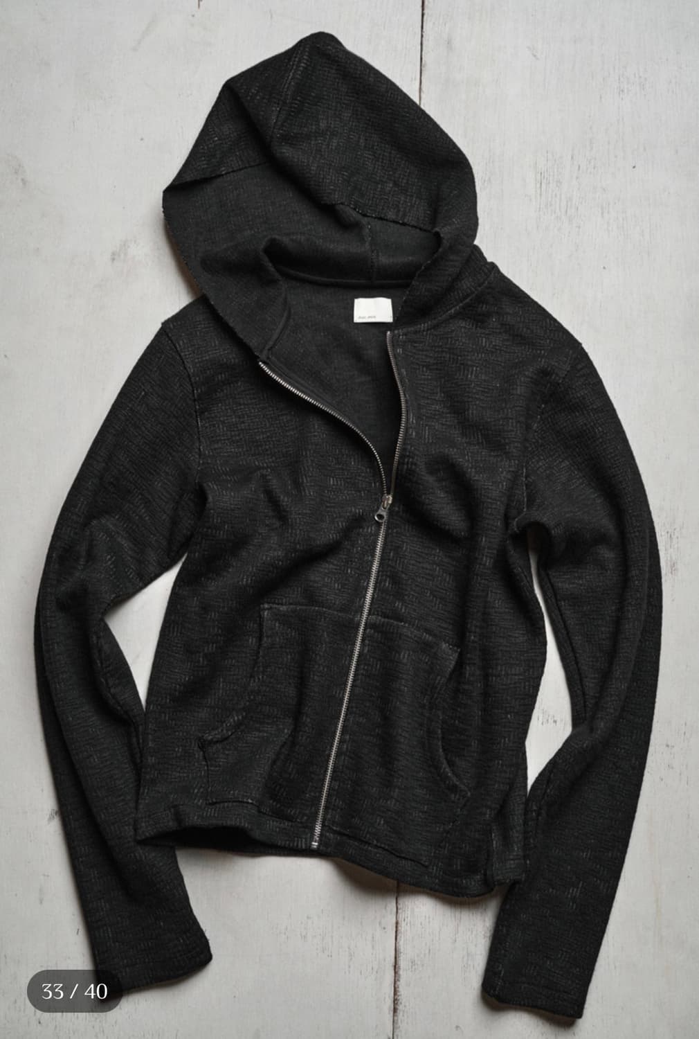 Textured Hoddie zip 3size 상품이미지1