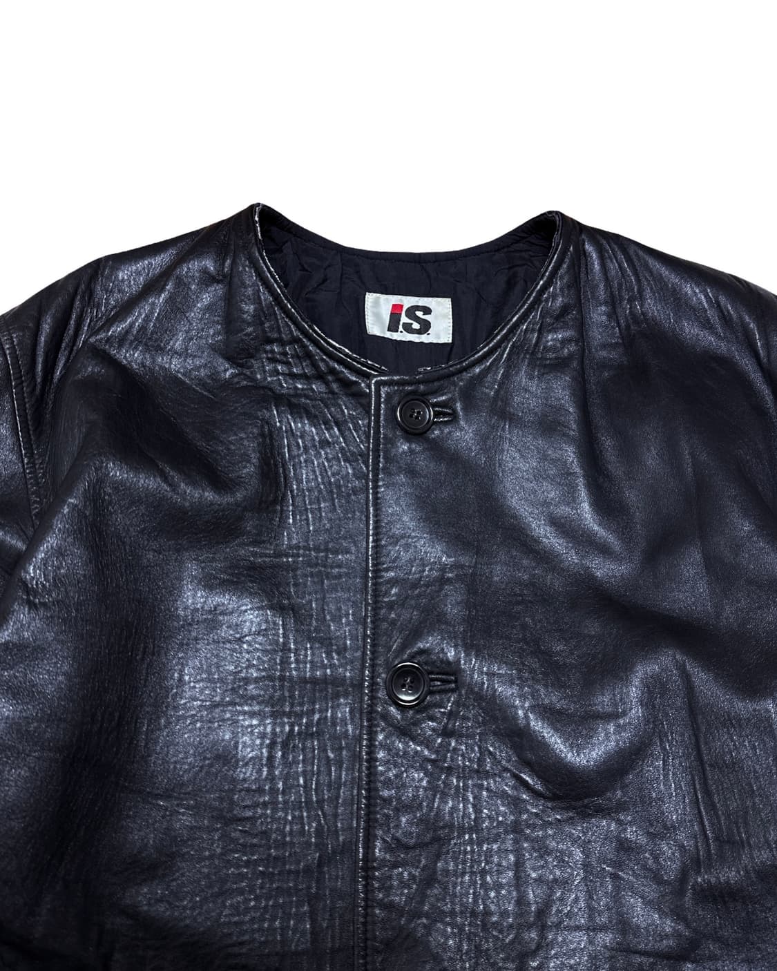 IS 이세이 미야케 램스킨 레더 자켓 상품이미지4