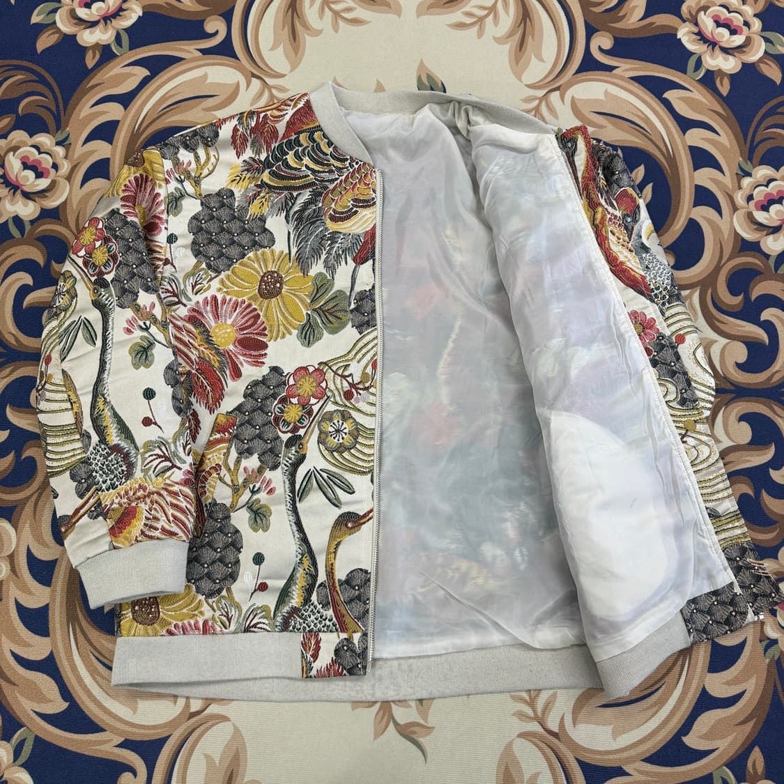 (F)VTG 학 자수 자켓 상품이미지2