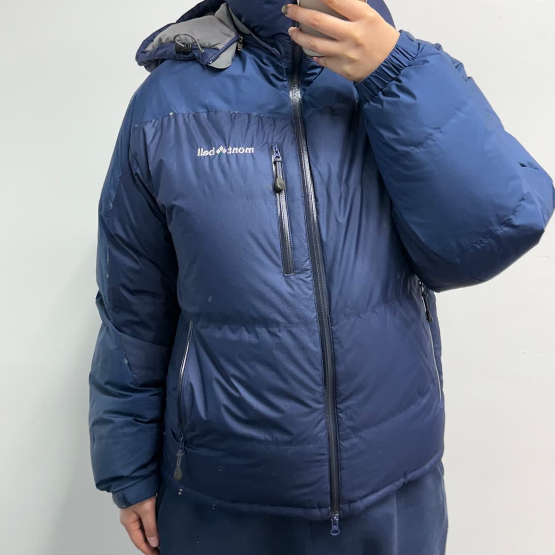 [M] 몽벨 네이비 구스 다운 패딩 상품이미지2