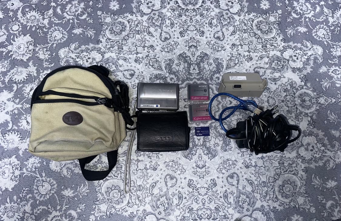 (민트급)(배터리 2개)소니 사이버샷 dsc-t1 빈티지 디지털 카메라 상품이미지8