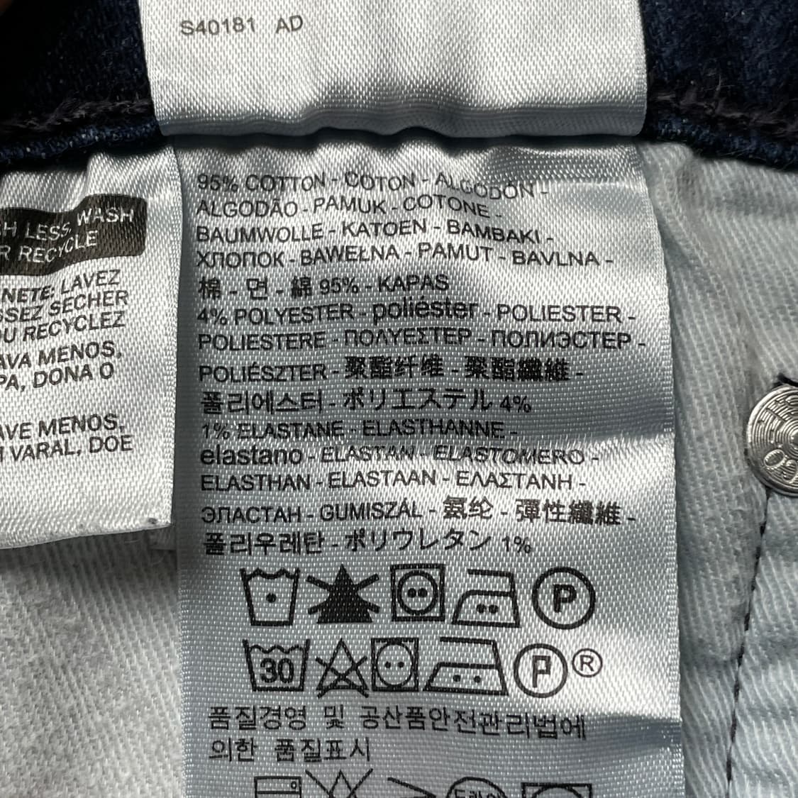 LEVI'S 리바이스513 슬림 스트레이트핏 코튼 데님 팬츠 A00723 상품이미지10