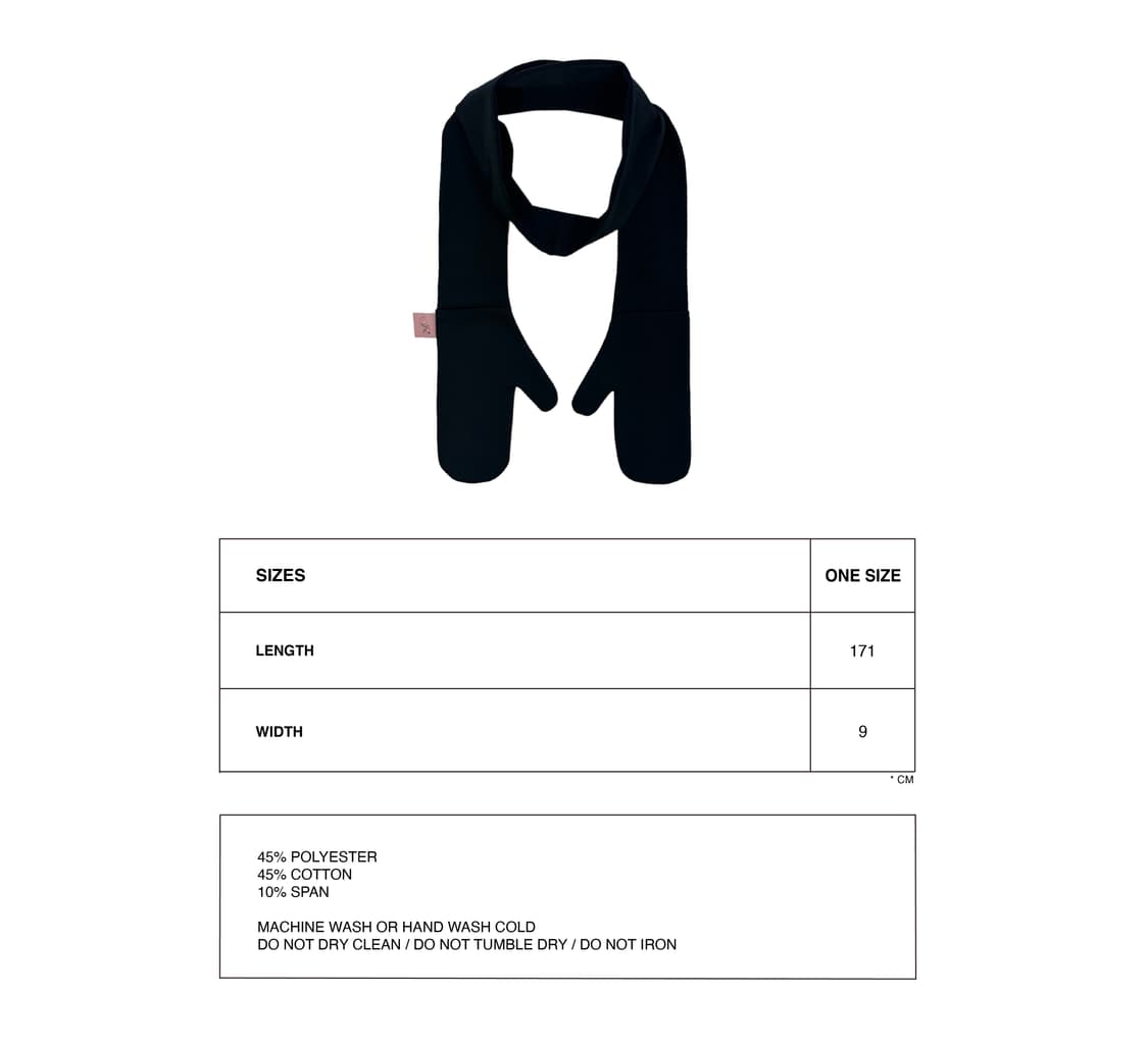 JX GLOVE MUFFLER DARK GREY 지초이 상품이미지5