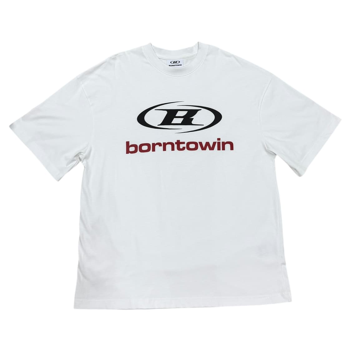 본투윈 심볼 B로고 반팔 티셔츠 화이트 1 상품이미지1