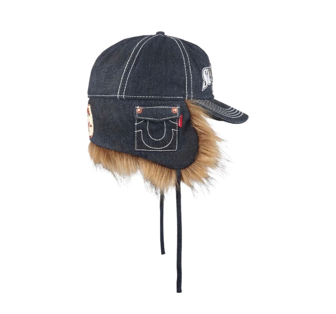 L-XL) 슈프림 트루릴리전 이어플랩 트루퍼햇 더티인디고 상품이미지2