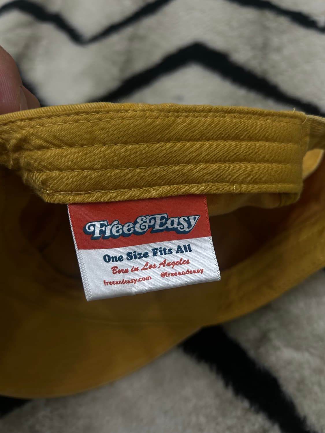 프리앤이지 워시드 돈 트립 캡/머스타드 상품이미지6