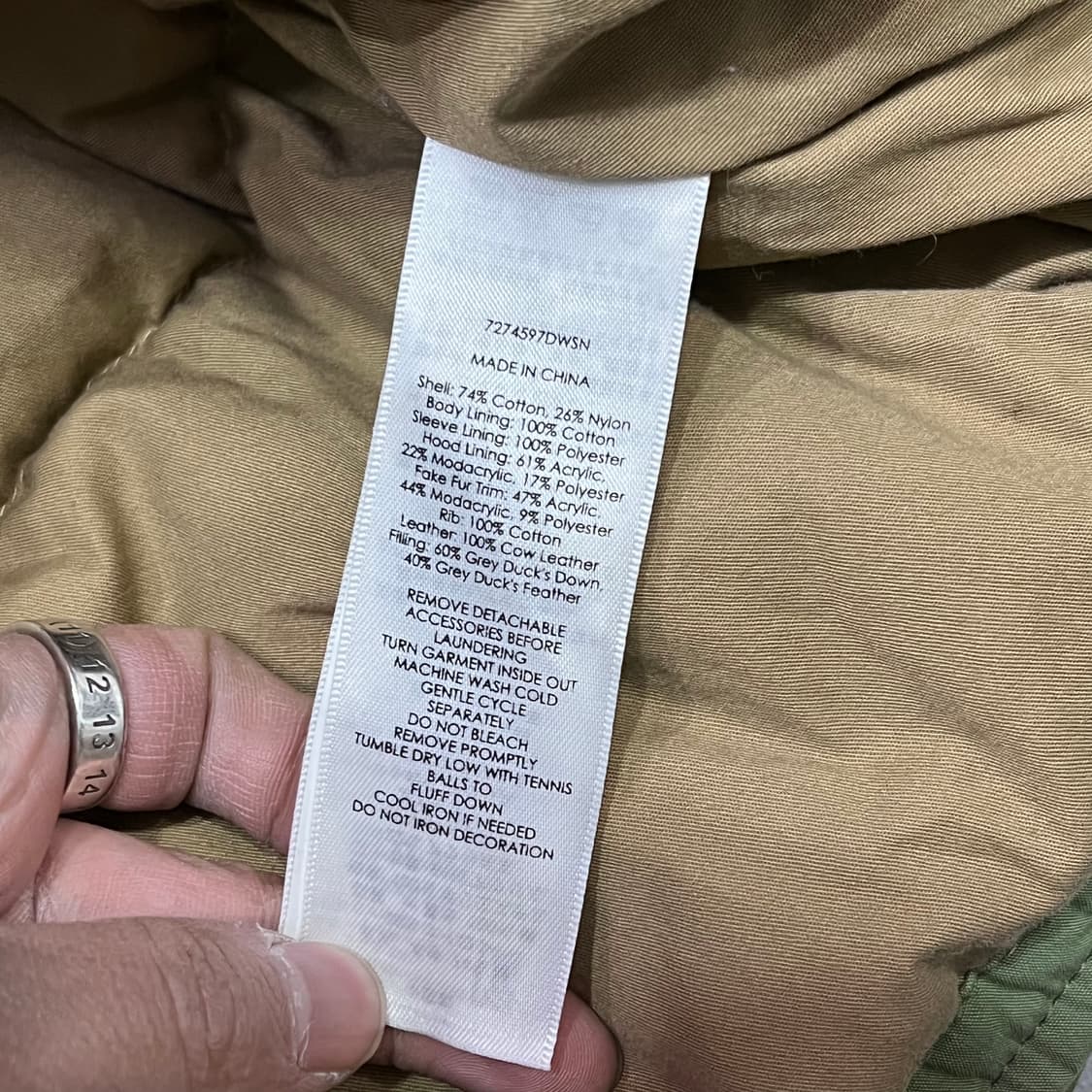  데님앤서플라이 나바호 퍼 점퍼 y15260 상품이미지8