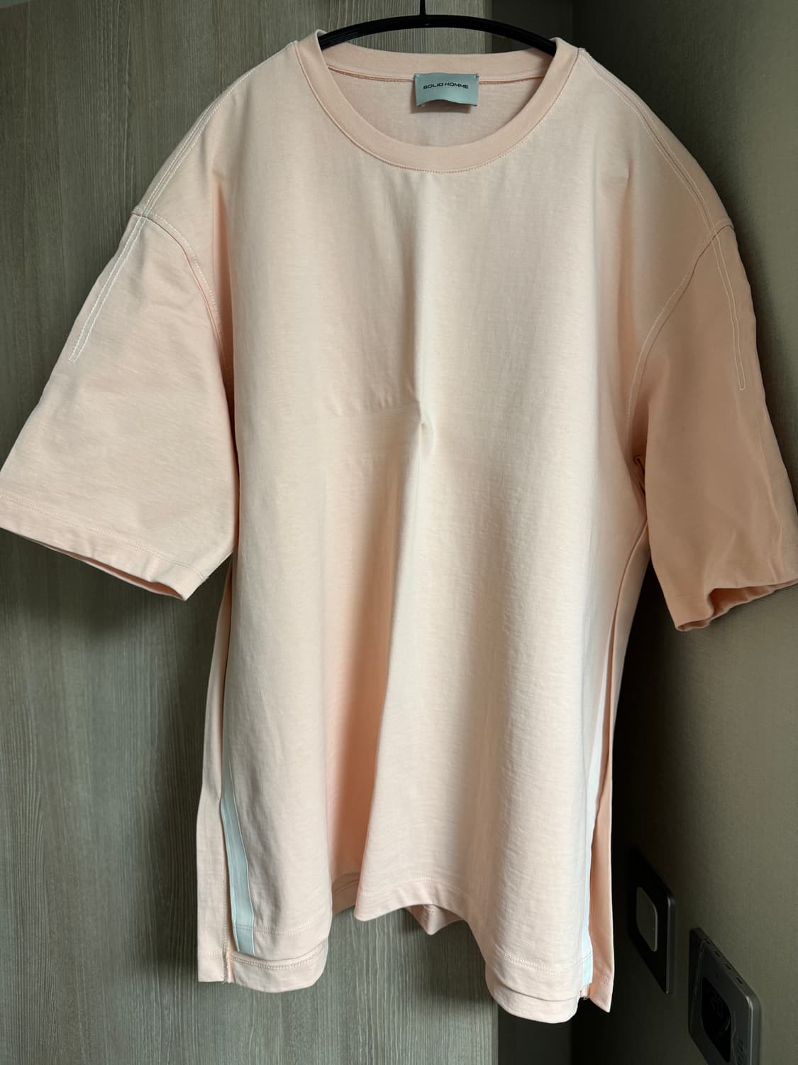 솔리드옴므 핑크 반팔 티셔츠 110 상품이미지1