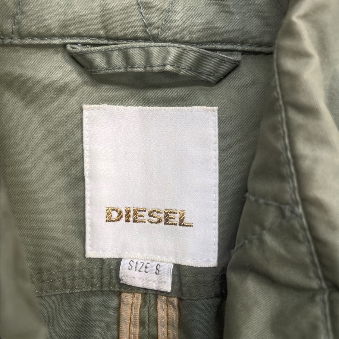 디젤 Diesel 인더스트리 M-65 필드 자켓 카키 상품이미지4