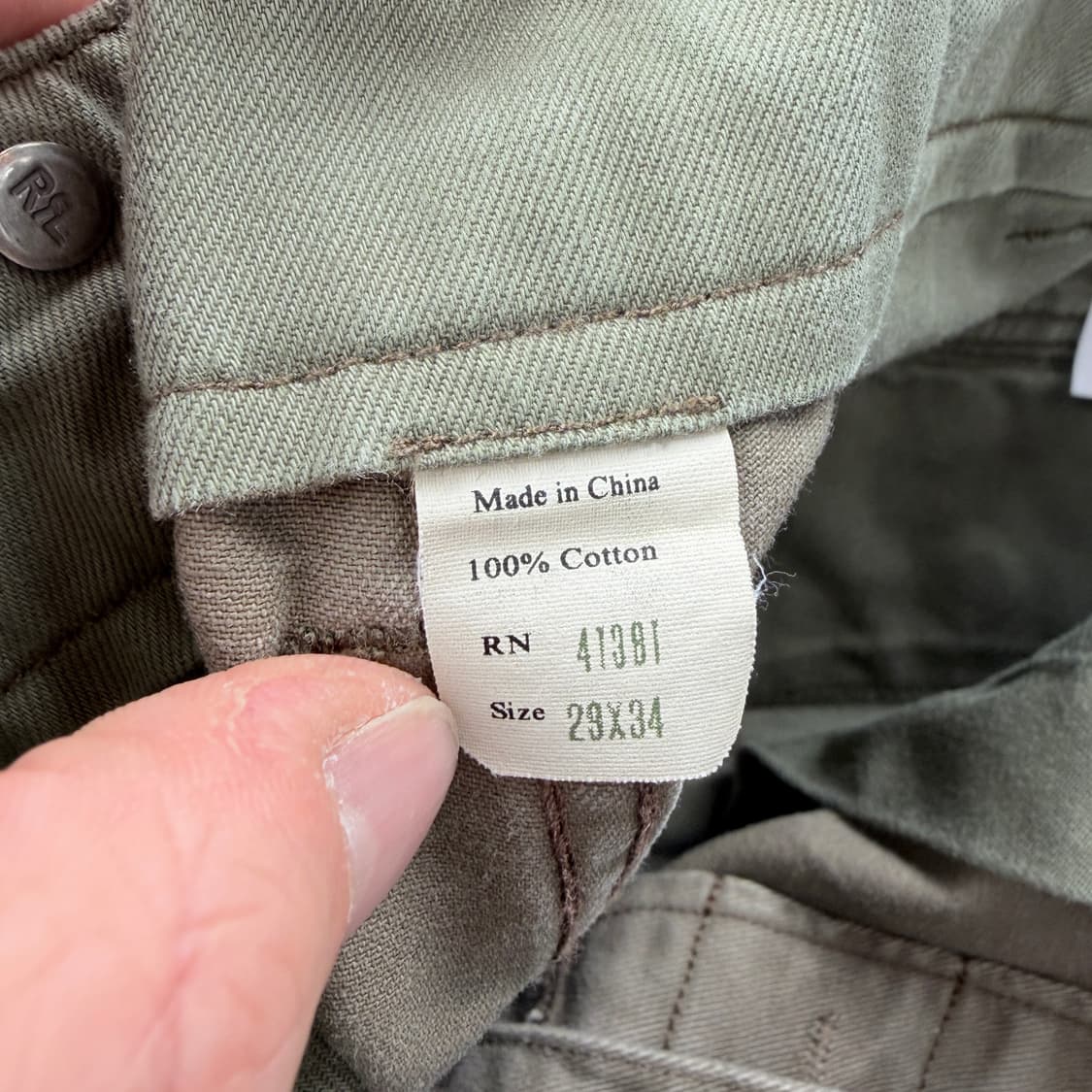 RRL 더블알엘 캔버스 유틸리티 포켓 팬츠 상품이미지4