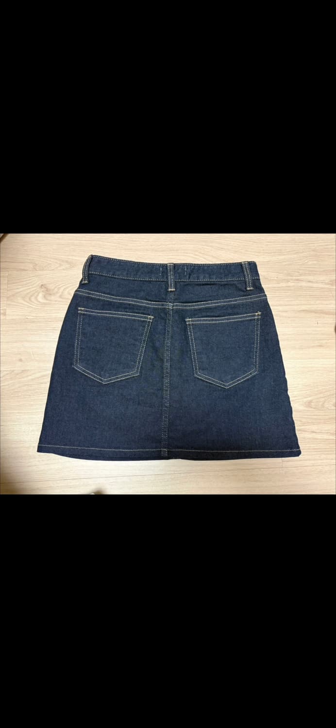 로엠 스판 데님 숏 스커트 26 S 치마 거의새상품 상품이미지5