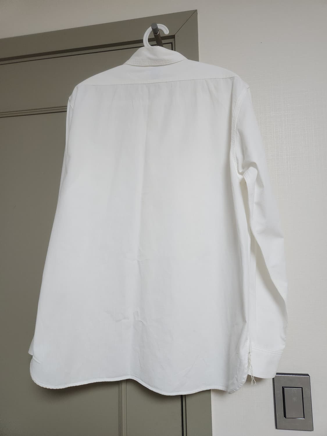 오어슬로우 화이트 샴브레이셔츠 4사이즈 상품이미지4