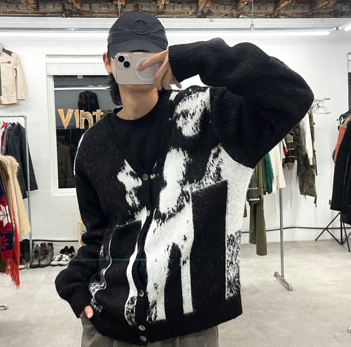 [L] 노매뉴얼 PPS Hairy 가디건 상품이미지6