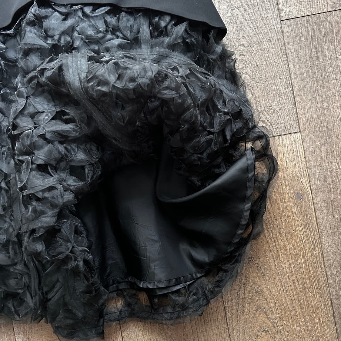 Circle Shape Tulle Docking Skirt 상품이미지6