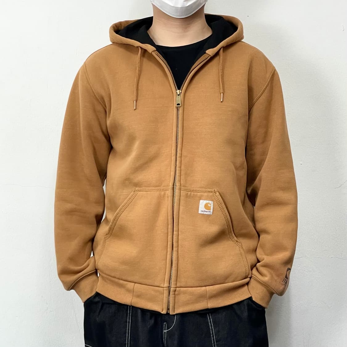 칼하트 오리지널 오버사이즈 된장 써멀 후드집업 상품이미지1