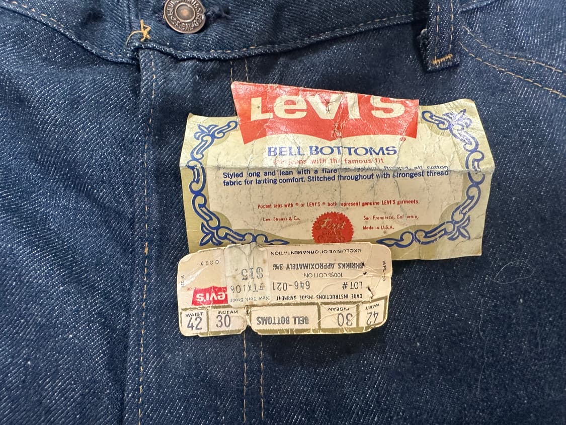 [42] 리바이스 70s 벨바텀 646 새상품 상품이미지6