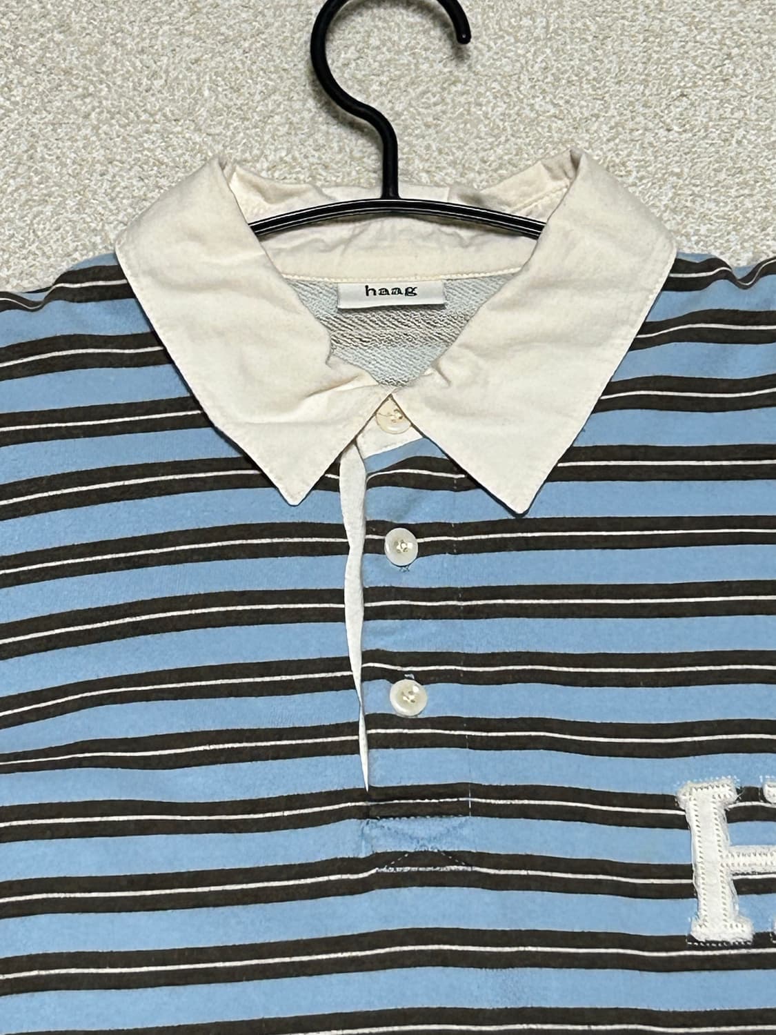 헤이그  haag 스트라이프 럭비티 상품이미지3