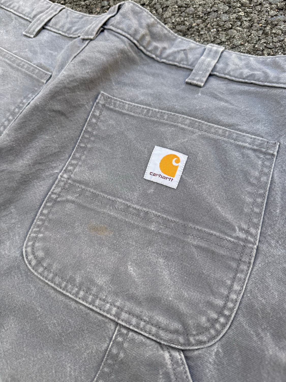 칼하트 빈티지 싱글니 워크팬츠 그레이 상품이미지8
