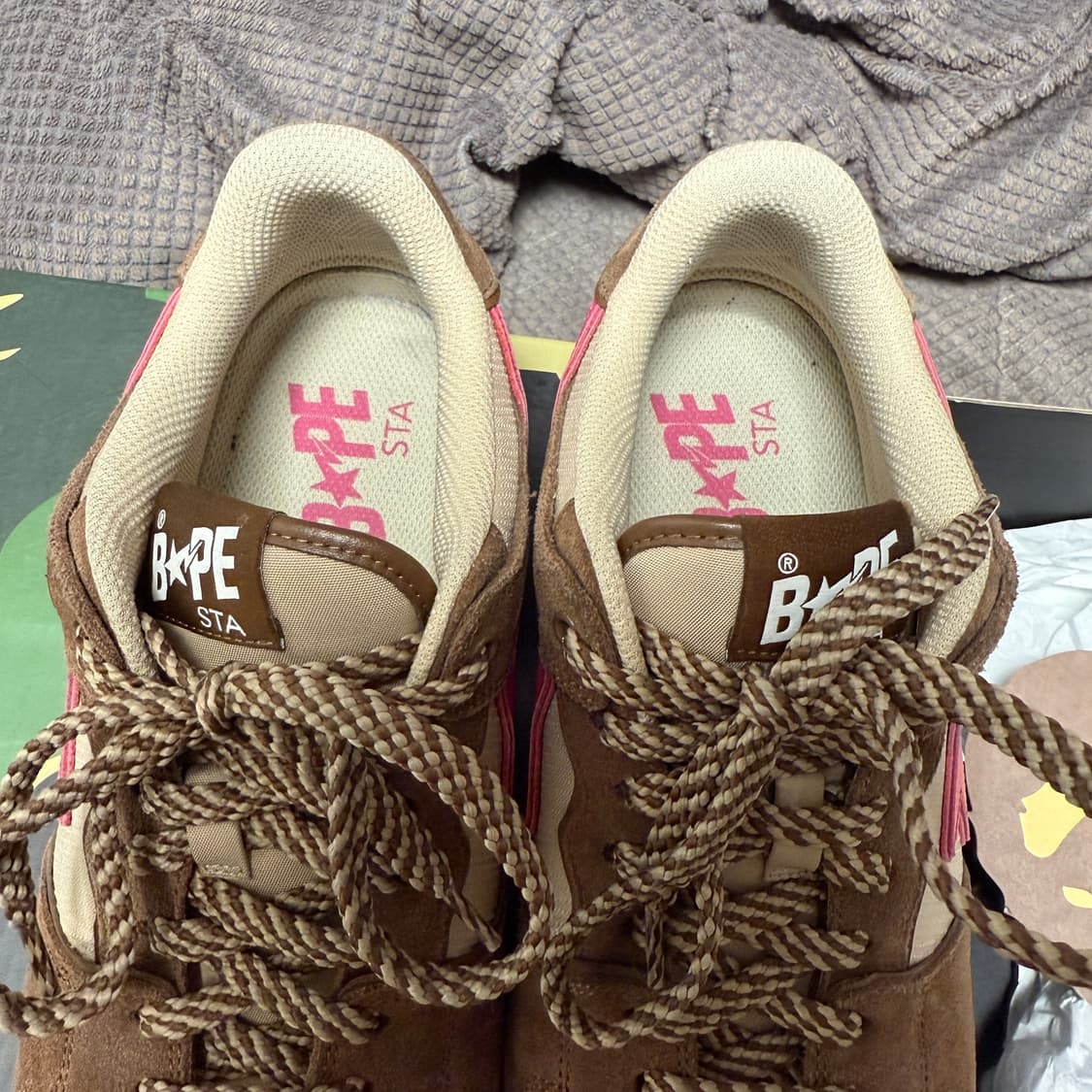 (초희귀)[280]Bape 베이프스타 SK8 #6 브라운 핑크 상품이미지5