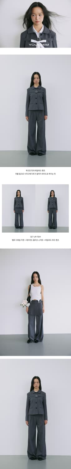 Youshim (유심) 루즈 플레어 슬랙스 팬츠 상품이미지6