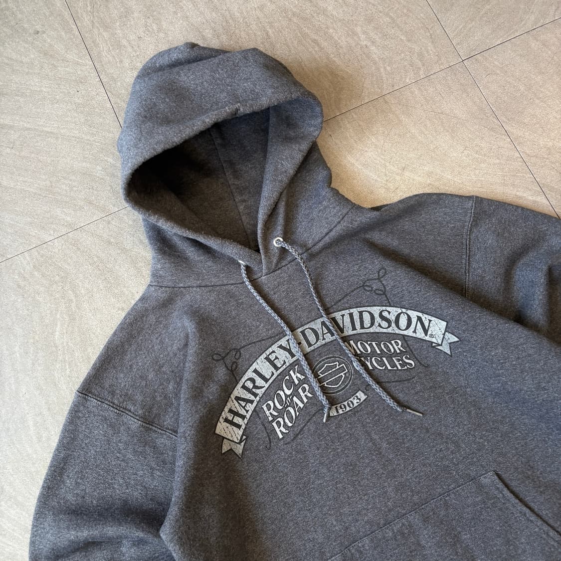 할리데이비슨 정품 그레이 후디티 상품이미지2