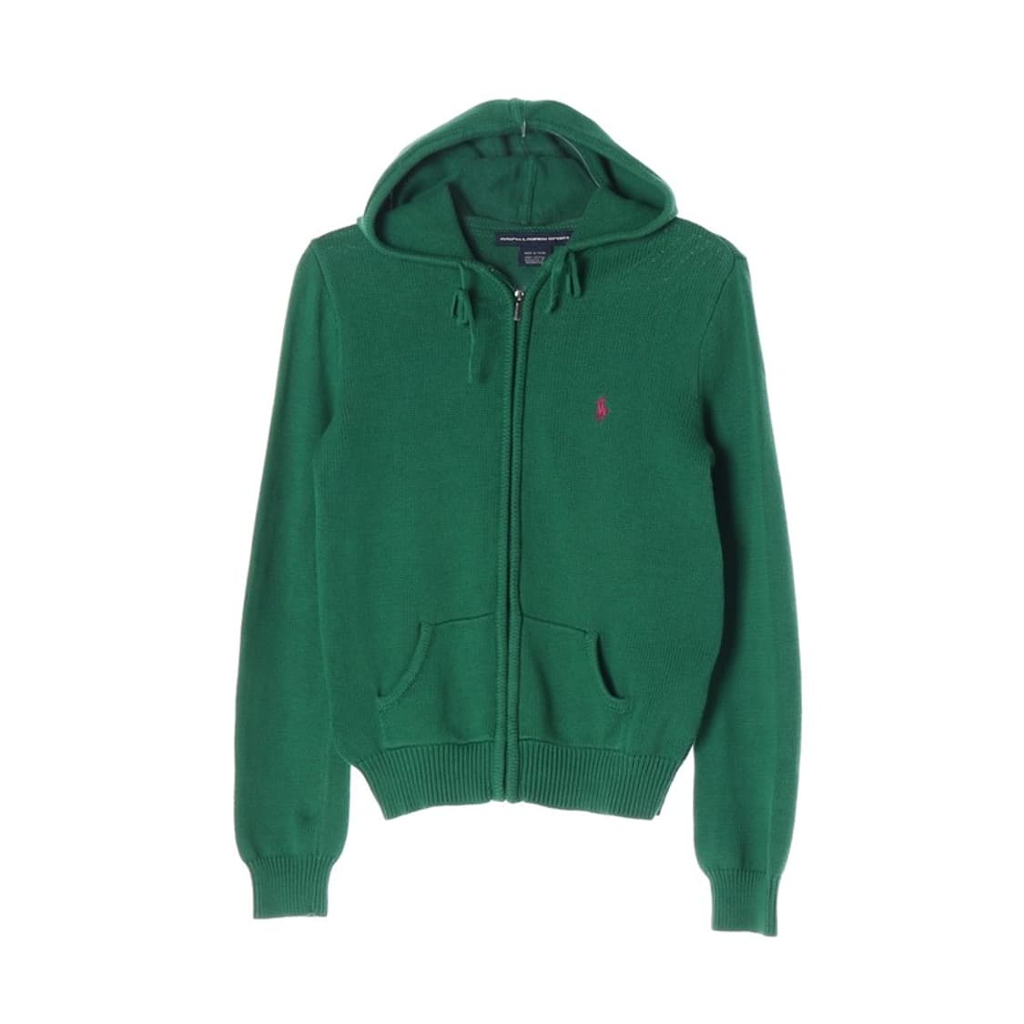 랄프로렌 스포츠 그린 코튼 니트 후드 집업 M 상품이미지1