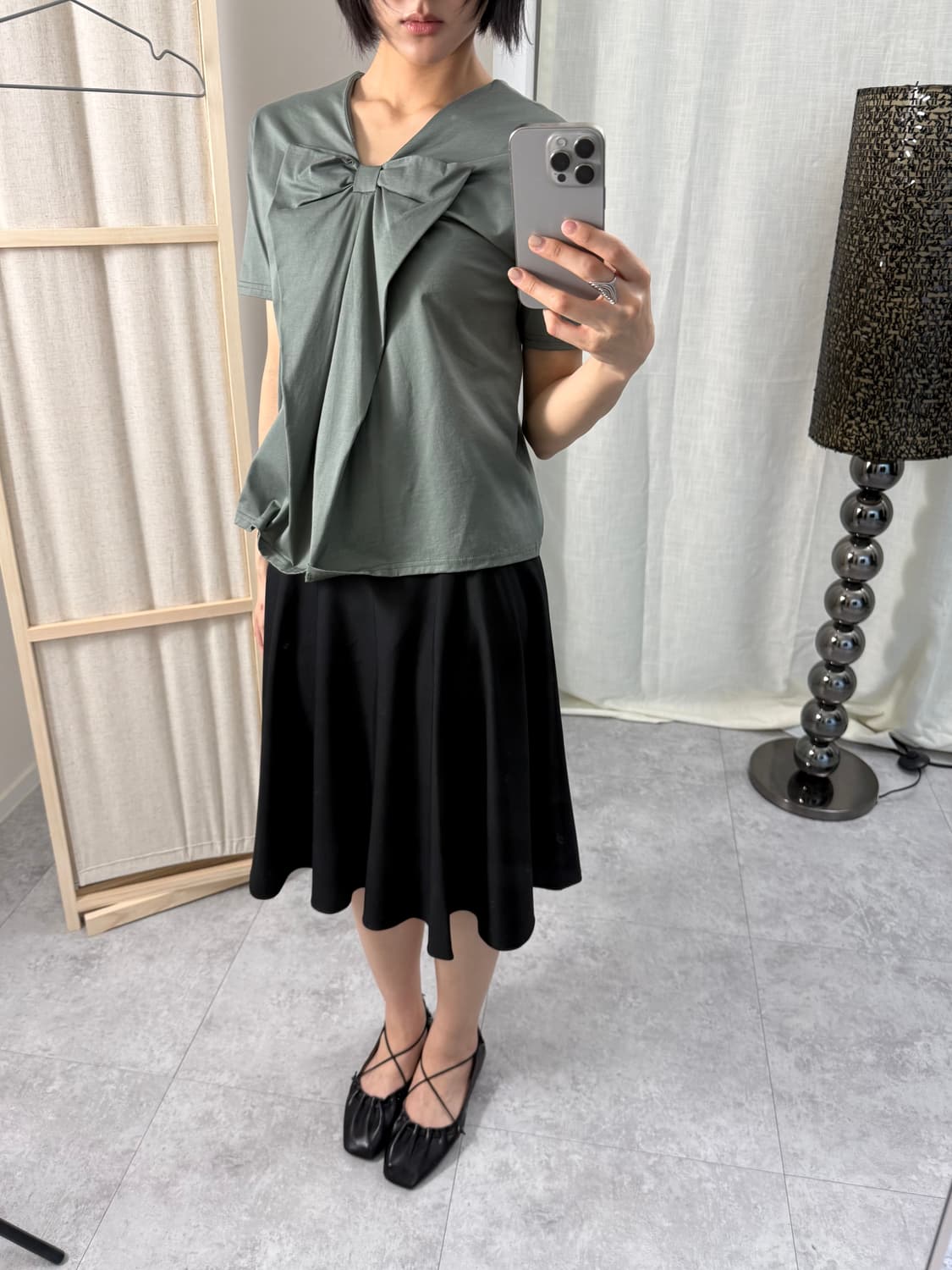 CLOCHE 오리가미 보우 티셔츠 상품이미지3