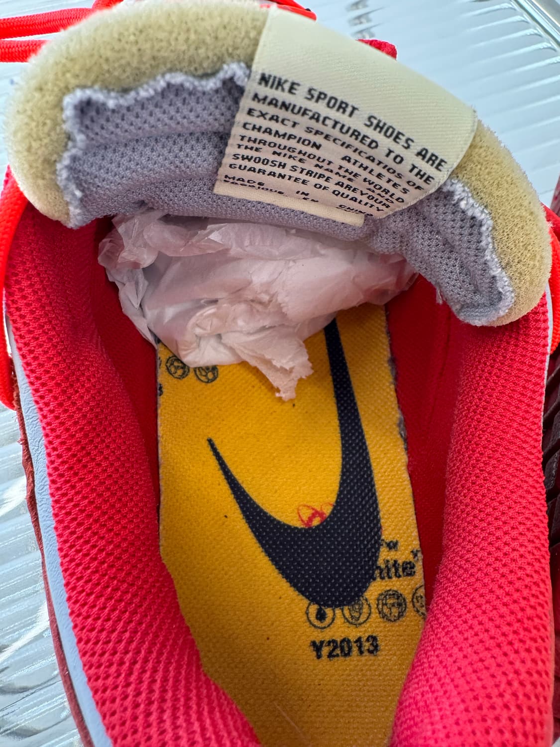 오프화이트 x 나이키덩크 레드 준신품 상품이미지3