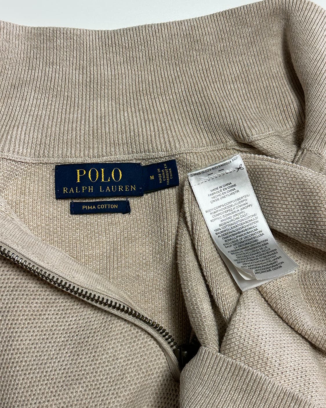 폴로 피마코튼 하프집업 상품이미지4