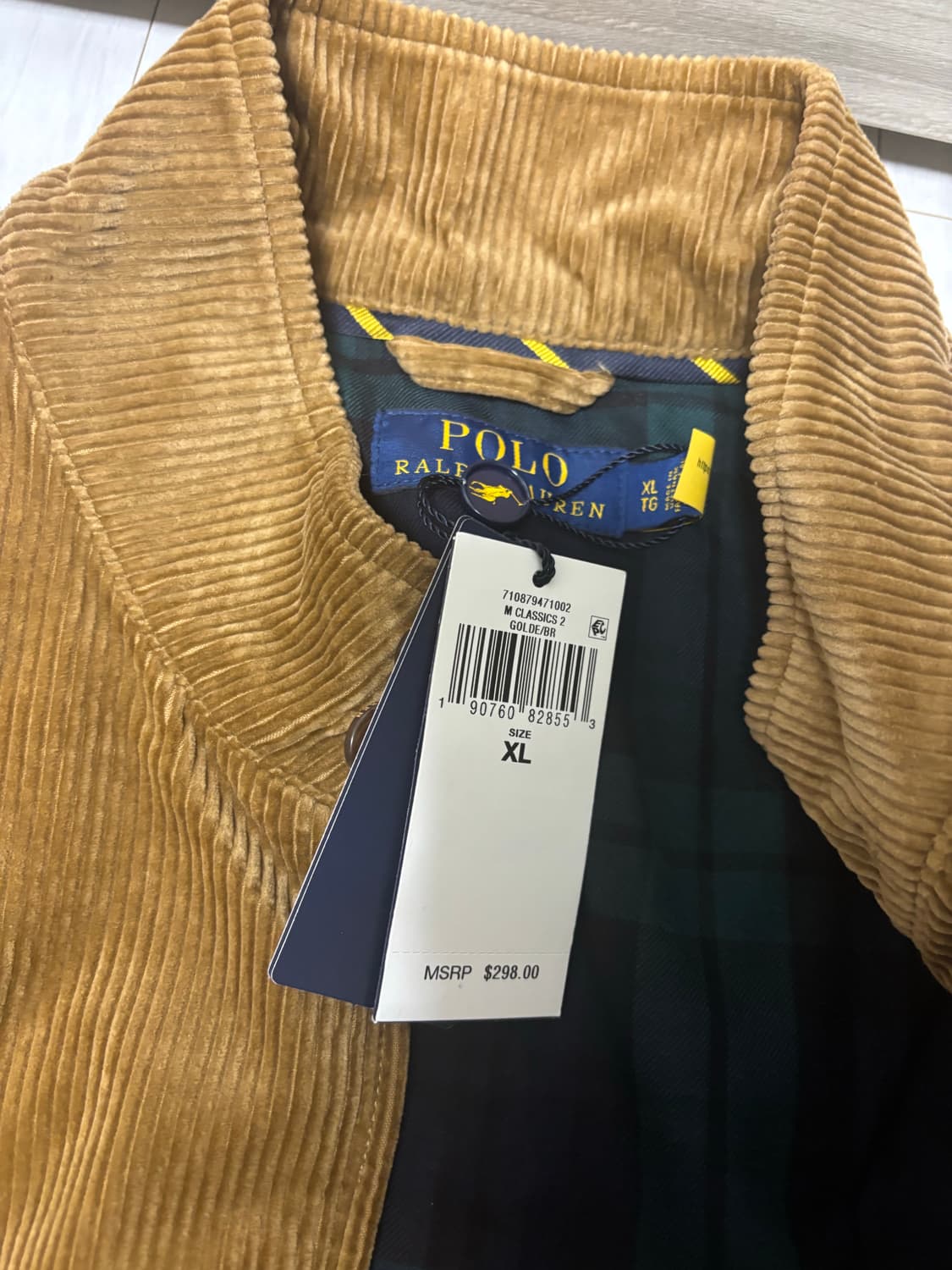 폴로 랄프로렌 코듀로이 바라쿠다 xl 상품이미지2