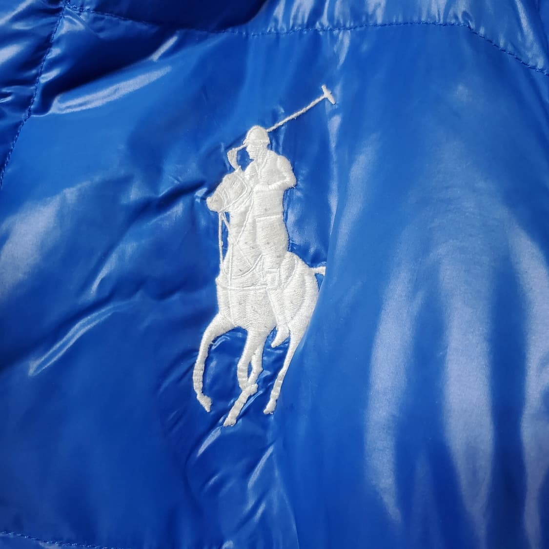 폴로 랄프로렌 빅포니 퍼프 다운 패딩 블루 상품이미지2