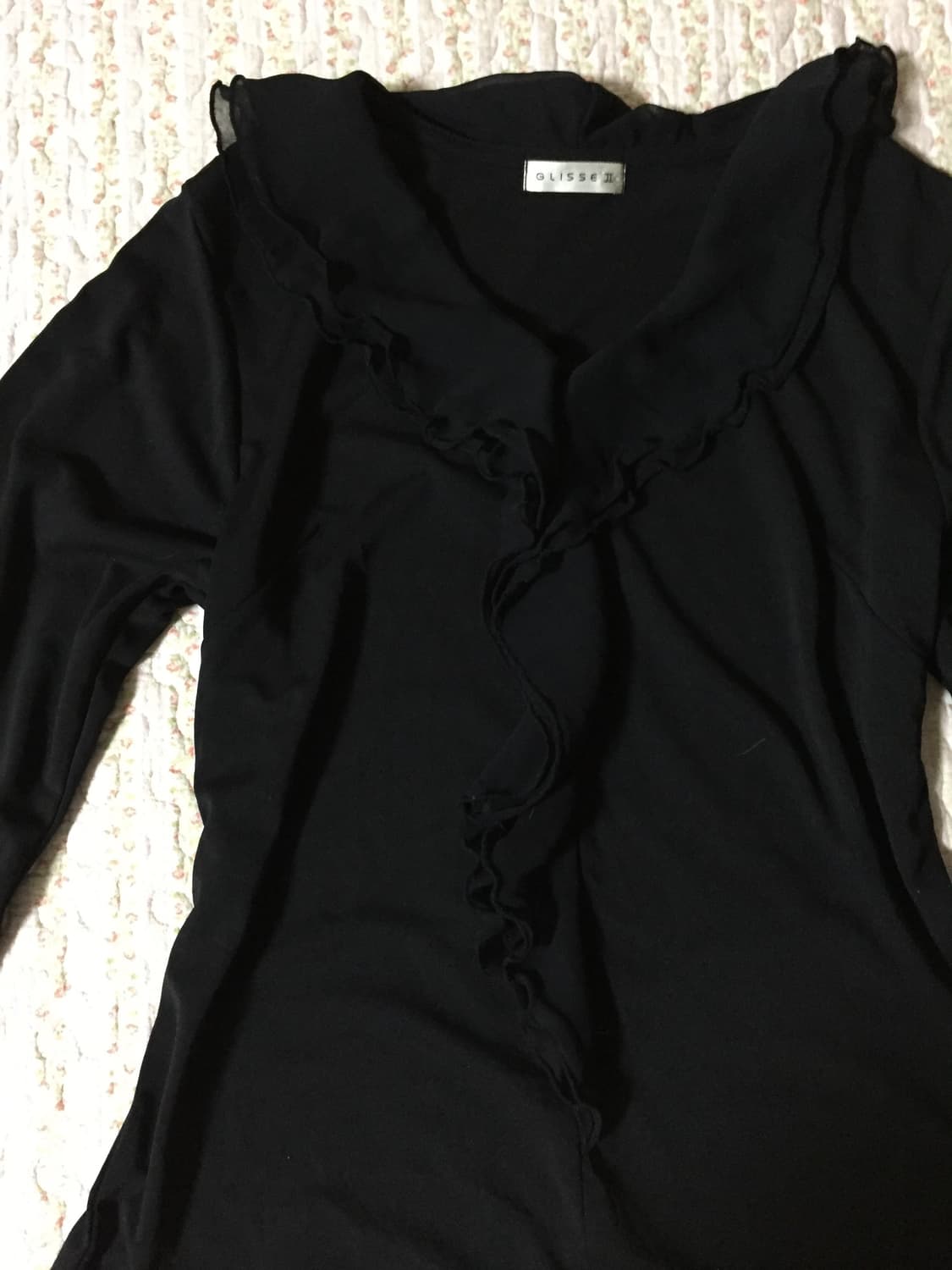 Vintage black frill tee 상품이미지3