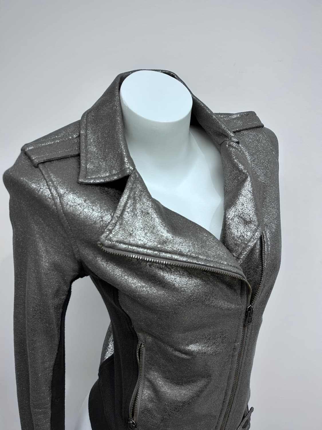 아르마니 실버 코티드 코튼 집업 자켓 상품이미지3