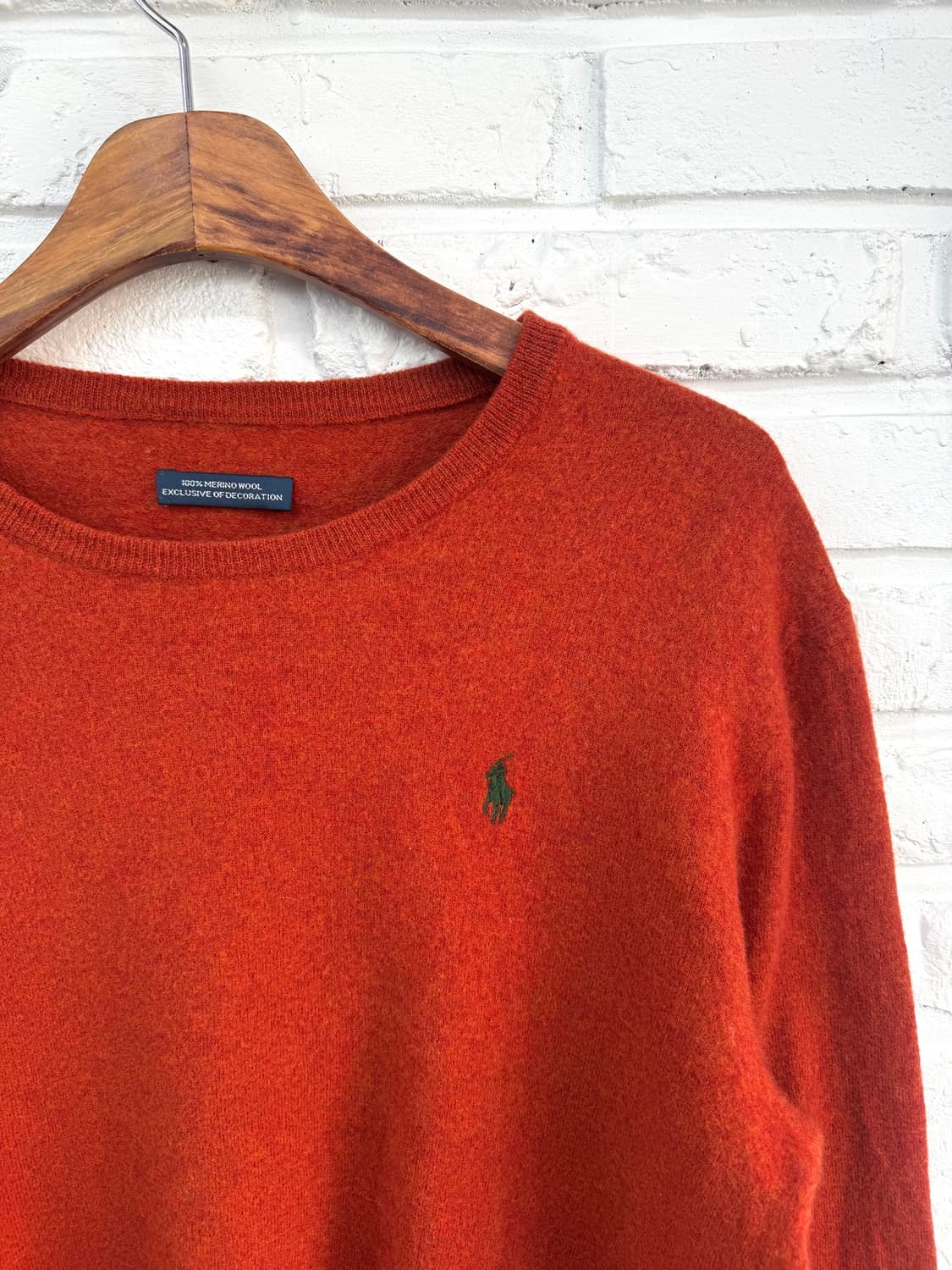 폴로 오렌지 울 니트 상품이미지4