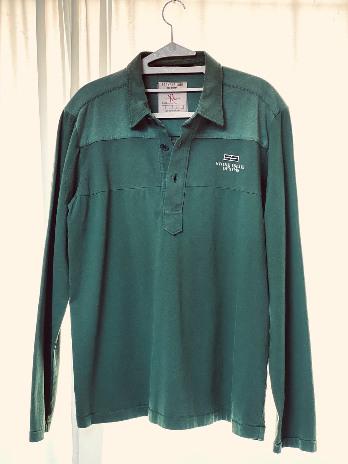 스톤아일랜드 데님 라인 - 면 100% 긴팔 카키 티셔츠 105 XL 상품이미지6
