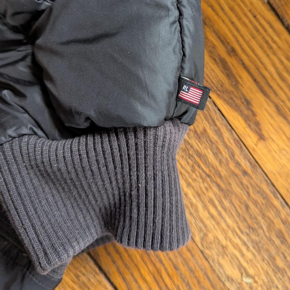 폴로 진스 컴퍼니 다운 봄버 자켓 블랙 상품이미지3