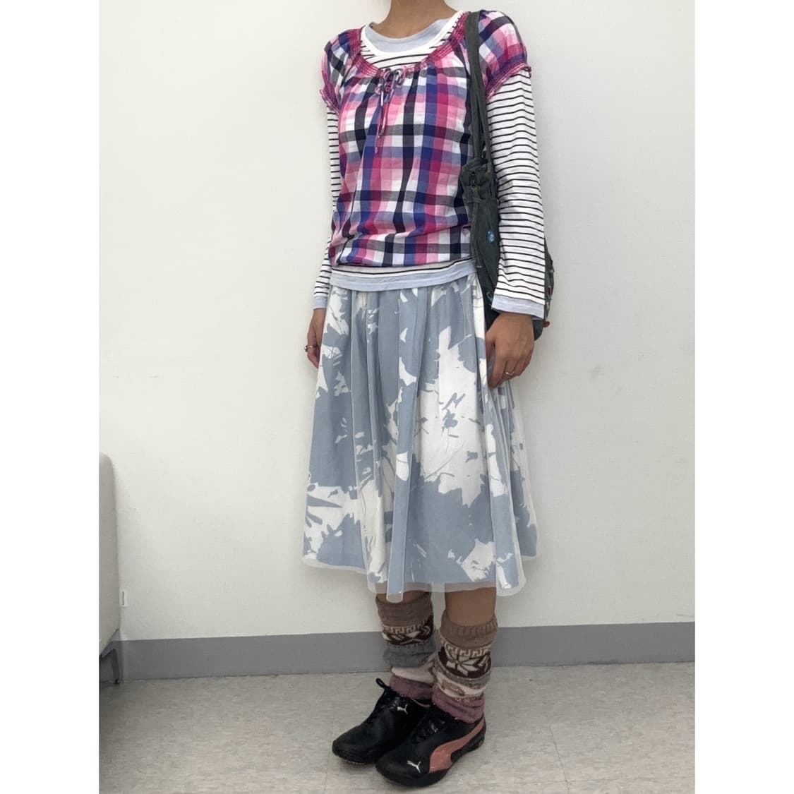 빈티지 레이어드 스트라이프 롱슬리브 상품이미지3