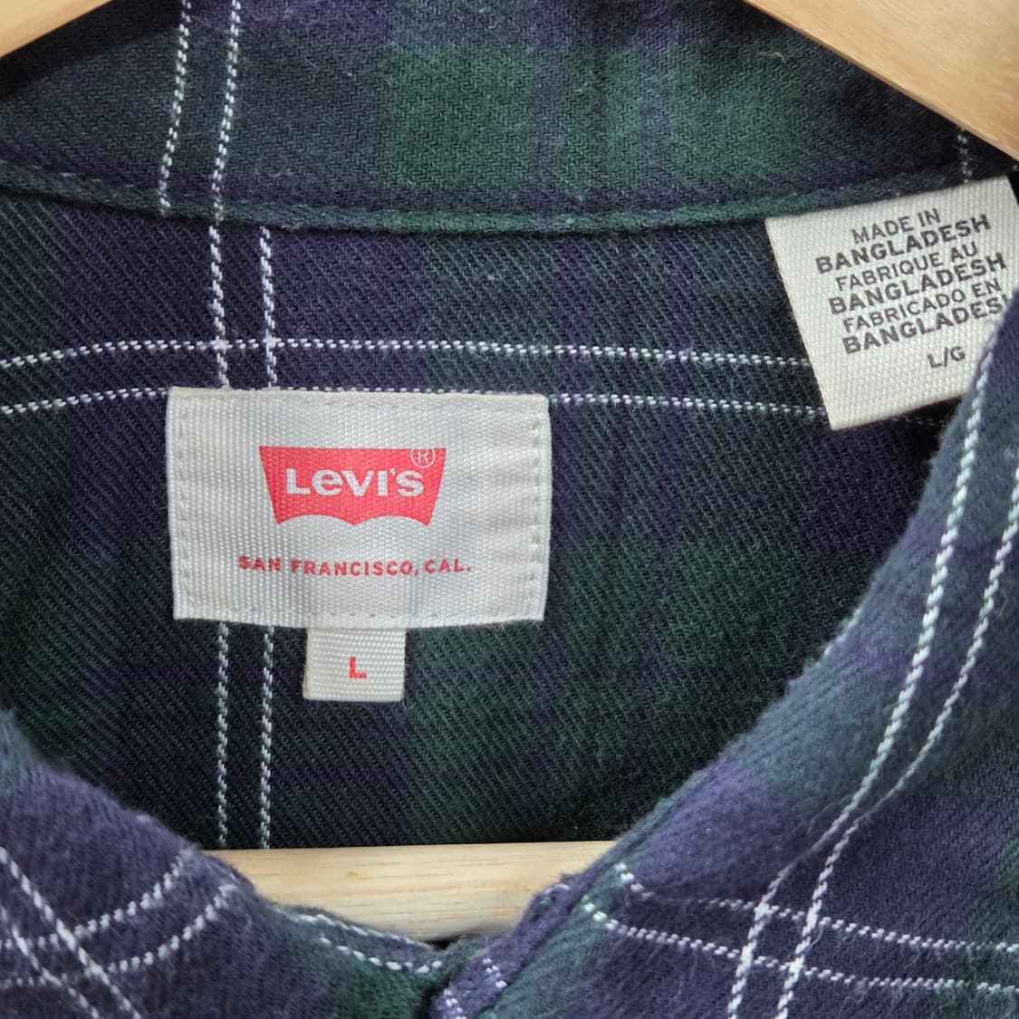 리바이스 멀티포켓 체크셔츠 L  상품이미지3