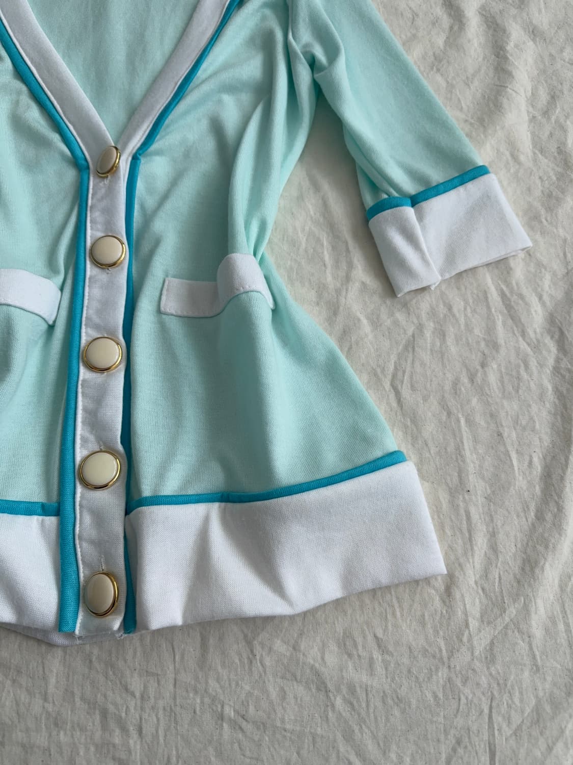 세실맥비 로걀 민트 7부 가디건 상품이미지3