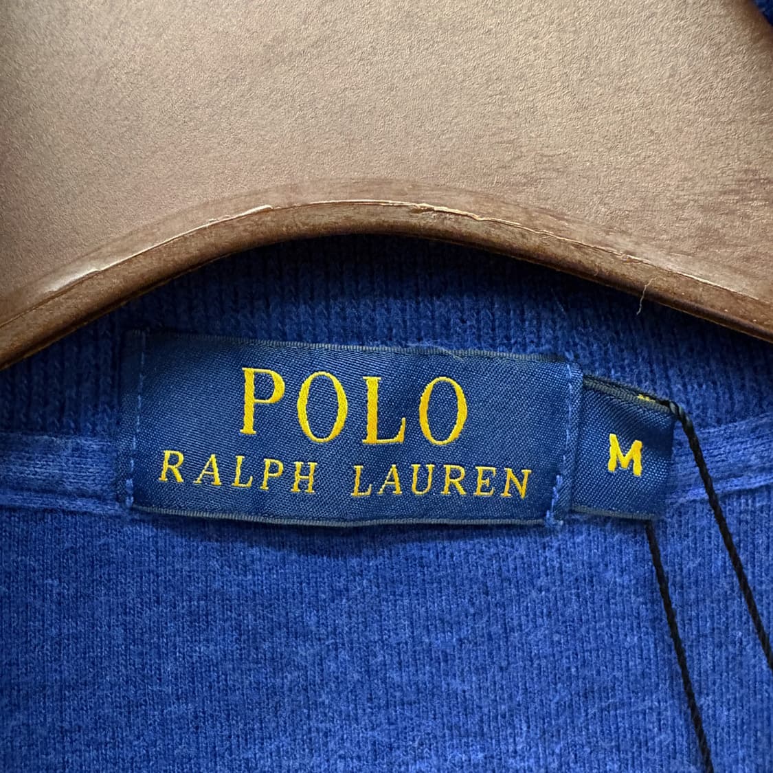 90s 폴로 랄프로렌 파인리브 하프집업 코튼니트 스웨터 블루 N639 상품이미지7