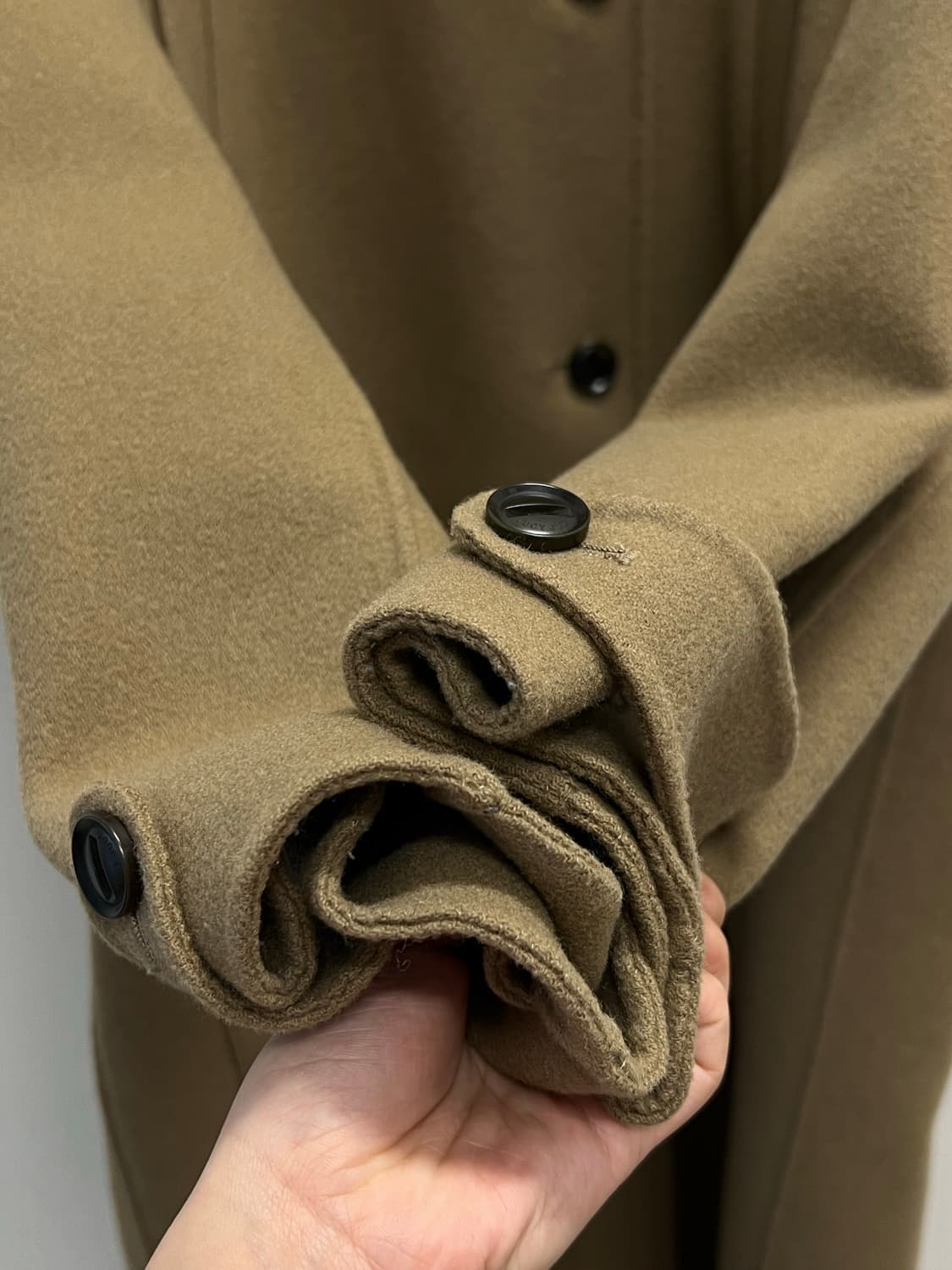 (85) 쥬시쥬디 후드 울 롱코트 카멜 상품이미지4