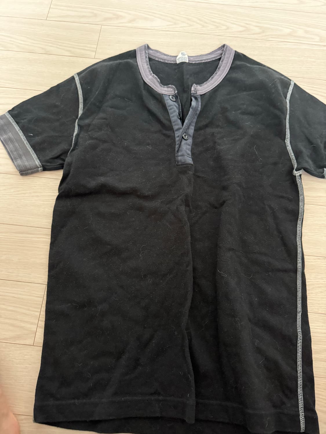 페로우즈 헨리넥 (XL, 블랙) 상품이미지1