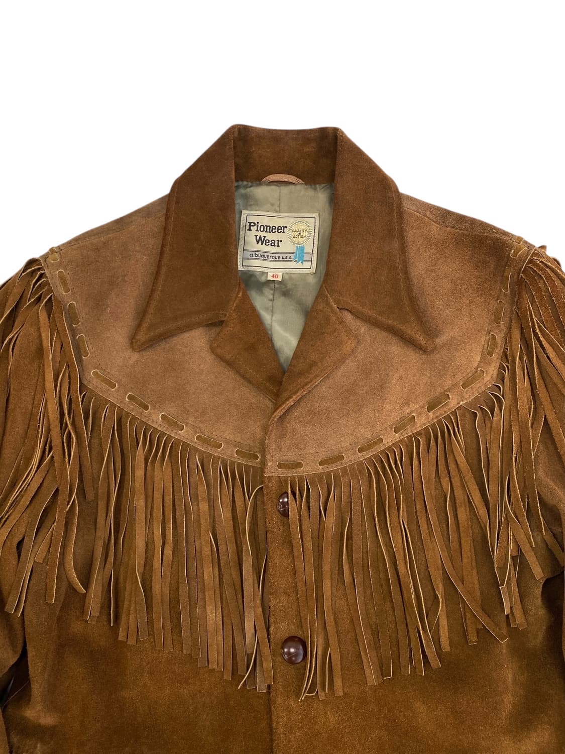 7-80's Pioneer Wear 스웨이드 프린지 자켓 상품이미지3