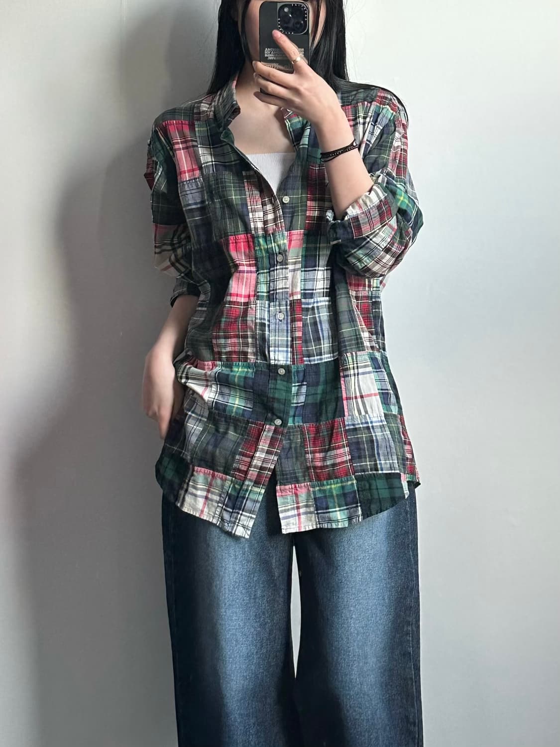 폴로 랄프로렌 신형 마드라스 패치워크 셔츠 상품이미지1