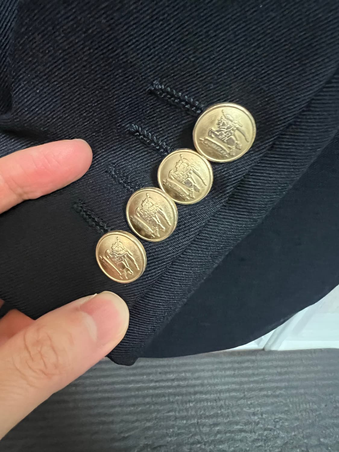 빈티지 버버리 금장 더블자켓 상품이미지5